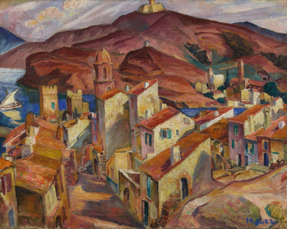 Mela Muter, "Miasto w Prowansji", 1923. Kolekcja prywatna